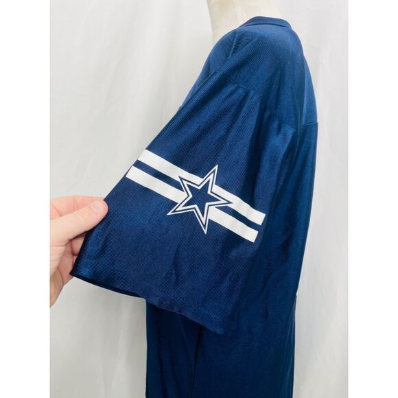 NFL Men’s Jersey Shirt Blue Mesh Dallas Cowboys Tony Romo #9 Size Medium - Picture 7 of 9